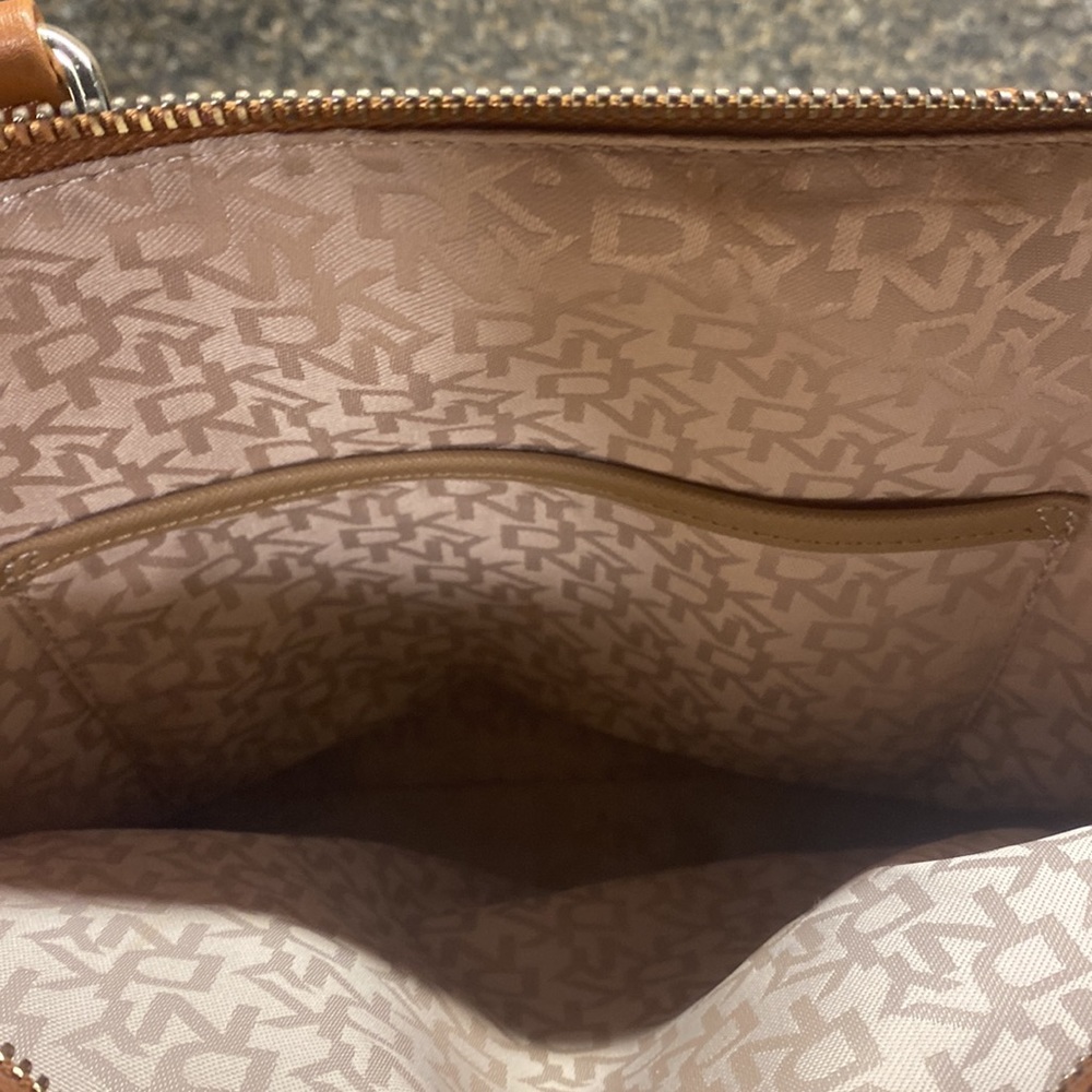 DKNY Heritage Coated Logo Leather Satchel - Picture 6 of 7